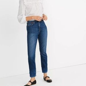 Madewell High-Rise Slim Boyjean in Barksdale Wash